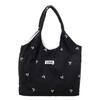 Women's Tote Bag Large Capacity Underarm Bag Bow Embroidery Shoulder Bag
