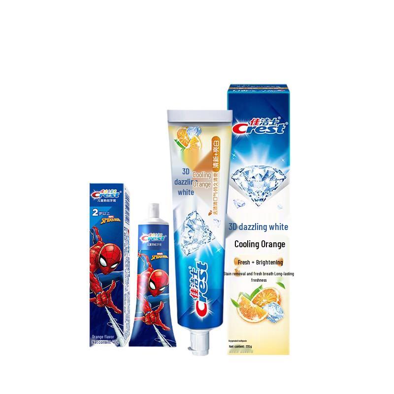 Crest Family Toothpaste Set - Kids Anti-Cavity & Adult Whitening