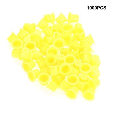 1000Pcs Tattoo Ink Cup Plastic Pigment Holder Permanent Makeup Supplies M