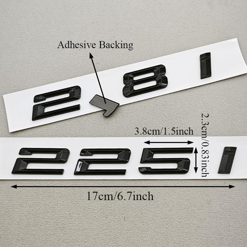 3D ABS Car Letters Rear Trunk Badge Logo 218i 220i 230i Sticker Emblem Decals For BMW F22 F23 218i 220i 225i 230i Tail Marking