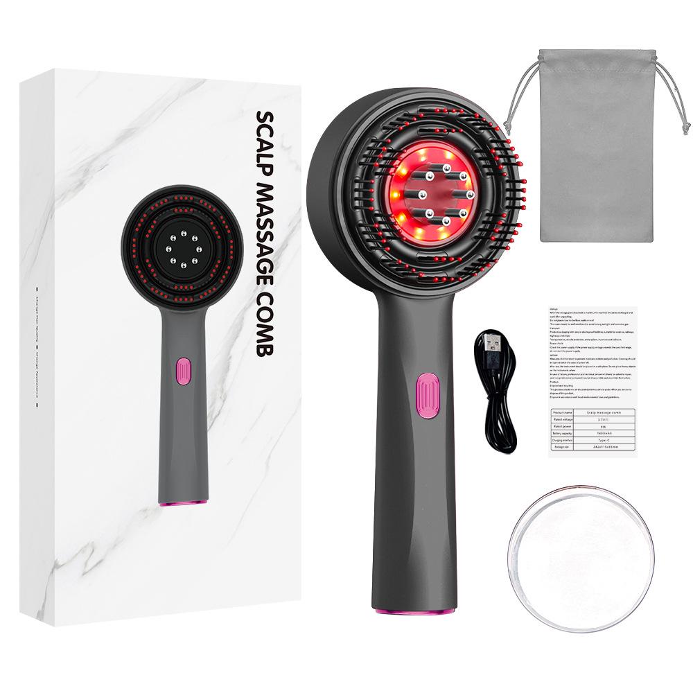 Multipurpose Hair Care Comb: Scalp Medicine Applicator, Bianstone, Scalp Massager, Liquid Guide, Red Light Therapy, and Massage Tool.