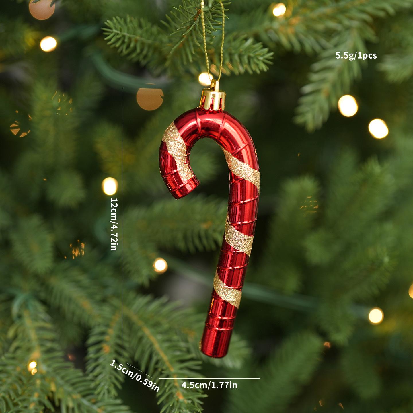 Gingerbread Man & Candy Ornaments: Hand-Painted Irregular Christmas Tree Pendant Set