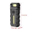 NEW Flashlight 800mAh Magnetic LED Flashlight Waterproof Portable Pocket Torch Type-C USB Charging for Outdoor Camping