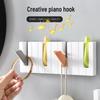 Kreativer Vierfach-Klebehaken für Tür, Badezimmer und Küche