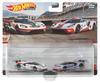 Hot Wheels Premium 2 ცალი Ford GT Race წლების და HCY72 - '16 [3+] თეთრი/ლურჯი