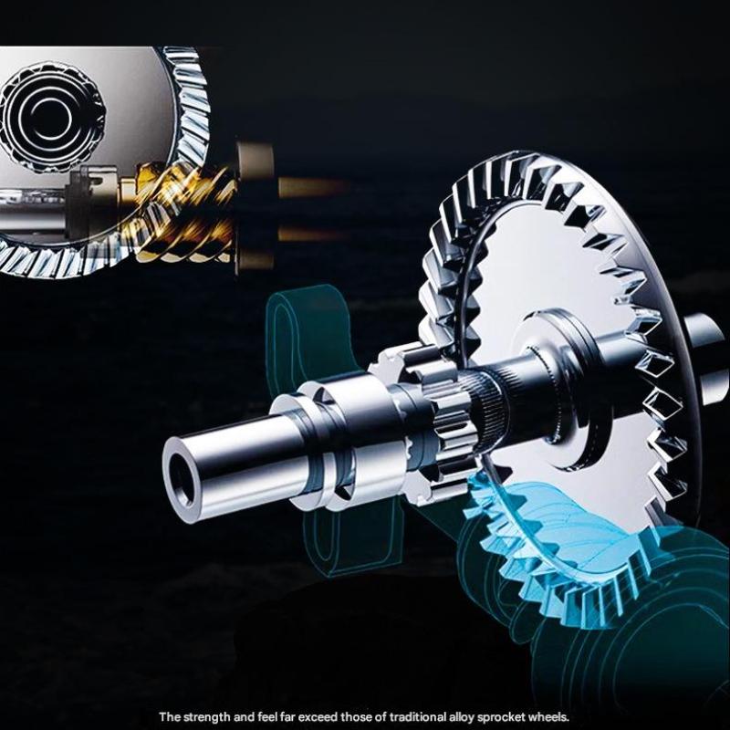 Mavlls Micro Spinning Reel for Lure Fishing High Gear Ratio 5.1:1 Precision Dual-Taper Spool One-Piece Screw-In Handle