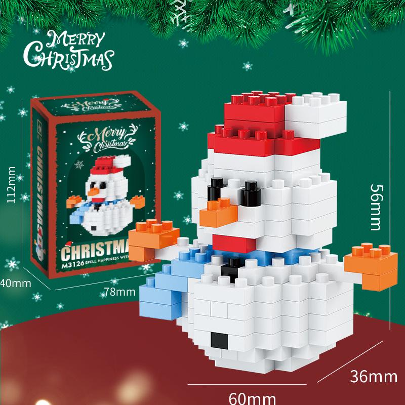 Christmas Building Block Toys: Compatible with Lego—Santa Claus, Christmas Tree for Kids