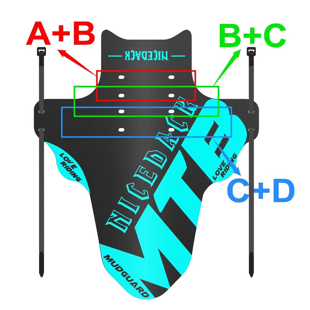 2PCS New 2022 Mud MTB guard Bicycle Mountain Road Bike Fenders Wings Cycling bike front fender cool Bicycle Accessories