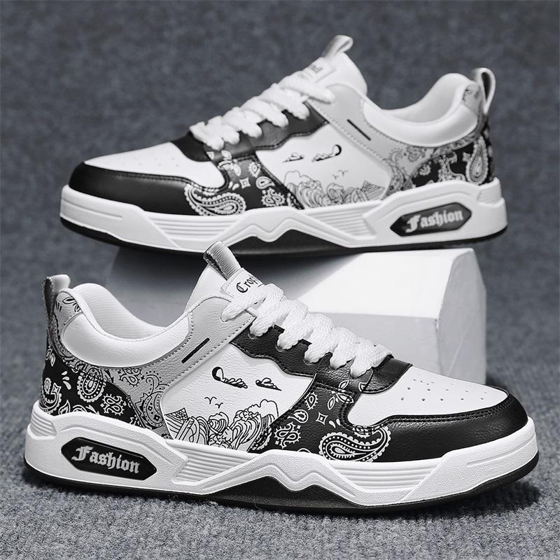 New Autumn Men's Sneakers Men Comfortable Platform Shoes  Trendy Lace-up Vulcanized Shoes Casual Sneakers Zapatillas