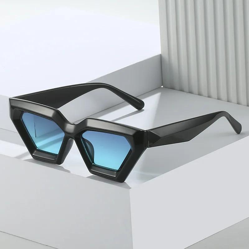 Vintage Sunglasses For Women Large Frame Eyewear Unisex Fashion Cat Eye Glasses Unisex Anti Blue Light Outdoor Sunglasses