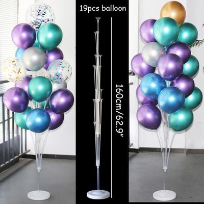1/2 Set Ballonständer Schwebende Halterung Ballonsäulenhalter Alles Gute zum Geburtstag Hochzeitsfeier Dekoration Ballonbogenständer Babyshower