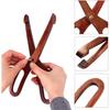 WDOPEN Bamboo Toasting Tongs - Wooden Toasting Tongs with Scissors, Wooden Kitchen Toasting Tongs with Clips, Food Tongs for Buffets and Bread, Wooden