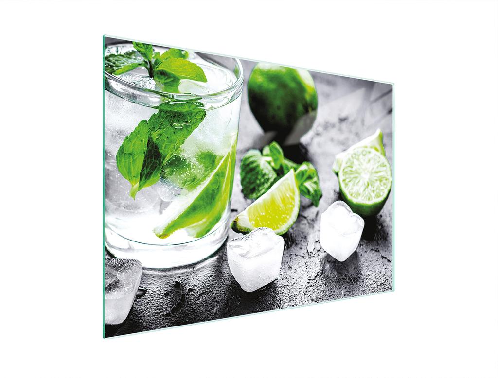 SZKLANA DESKA DO KROEJNIA 30x22 LIMONKA