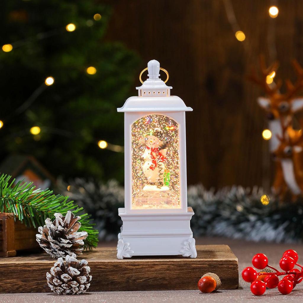 Musikalische Weihnachtsdekorationen mit Licht in verschiedenen Stilen: Telefonzelle & Orkan-Öllampen
