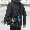 Waterproof Fishing Gear Bag Outdoor Shoulder Crossbody Bag Fishing Tackle Backpack Multipockets Lures Gear Shoulder Bag