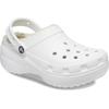 Crocs Classic Platform Lined Clogs Woman White 207938 100