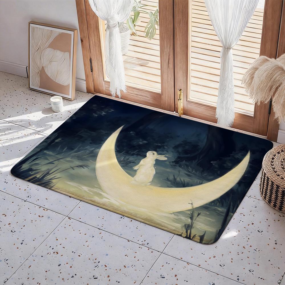 Animal A Koi Floor Mat Eco  Flannel Doormat Non Slip Odorless Indoor Floor Rug Soft Short Plush Home Mat