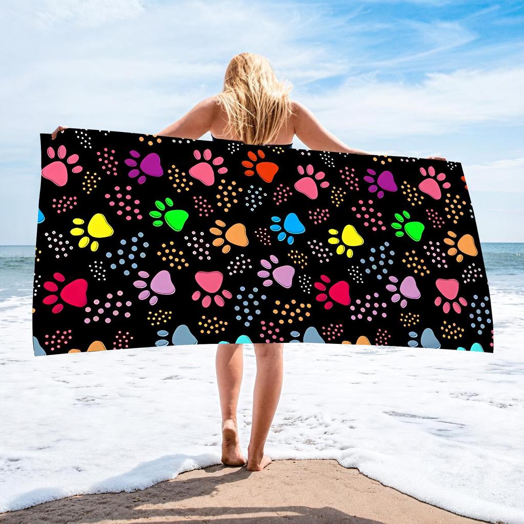 70x140 Microfiber Custom Printed Beach Towel - Absorbent & In Stock