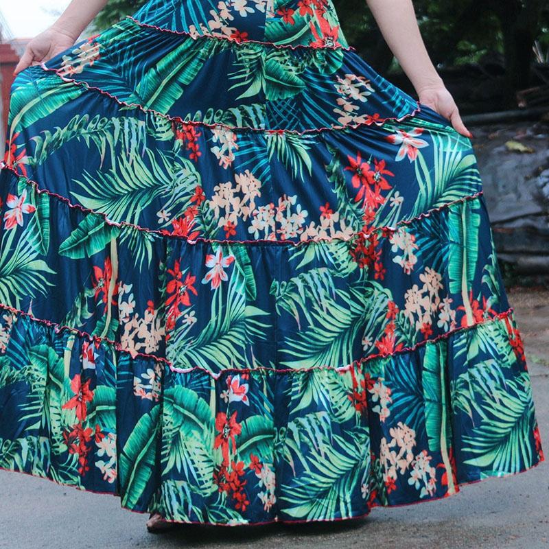 

Женская летняя юбка без бретелек в богемном стиле с открытой спиной и листьями, комплект из двух частей