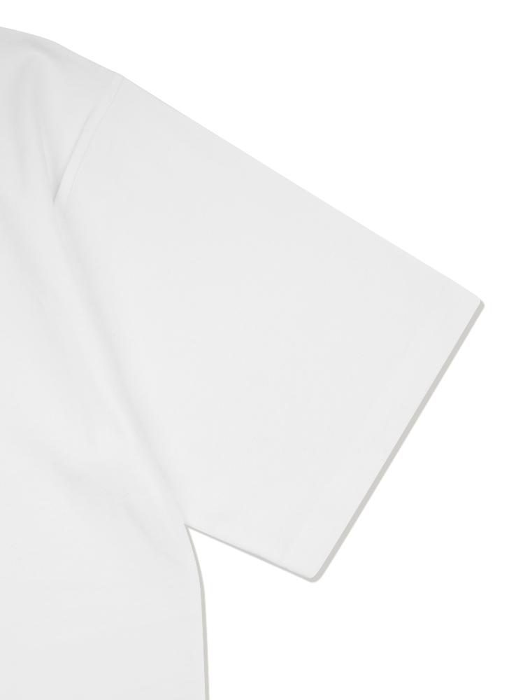 LA MAISON STUDIO Unisex Pima Cotton Layered 2-Pack Short Sleeve White (Fcd2Ts112M)