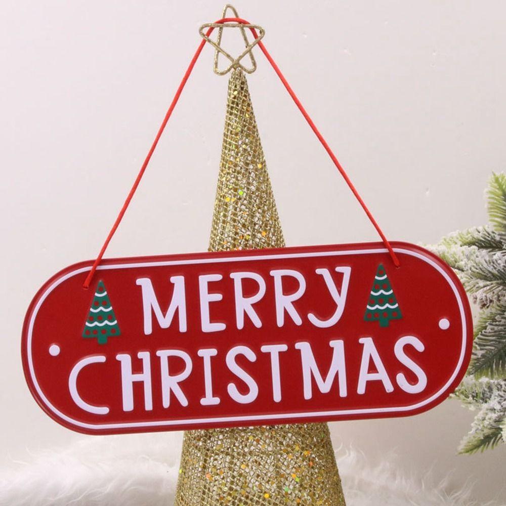 Creative Christmas Welcome Card DIY Christmas Sign Plaque New Christmas Pendant  Merry Christmas