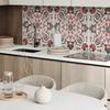 Self-Adhesive Vinyl Decorative Element for Home 120x60 cm Floral Pattern with Symmetry