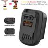 NEW Portable Battery Adapter For DeWalt/Milwaukee 18V/20V Li-ion Battery to for Black and Decker 20V Cordless Power Tools Use