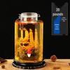 Glass Wine Brewing Jar with Faucet