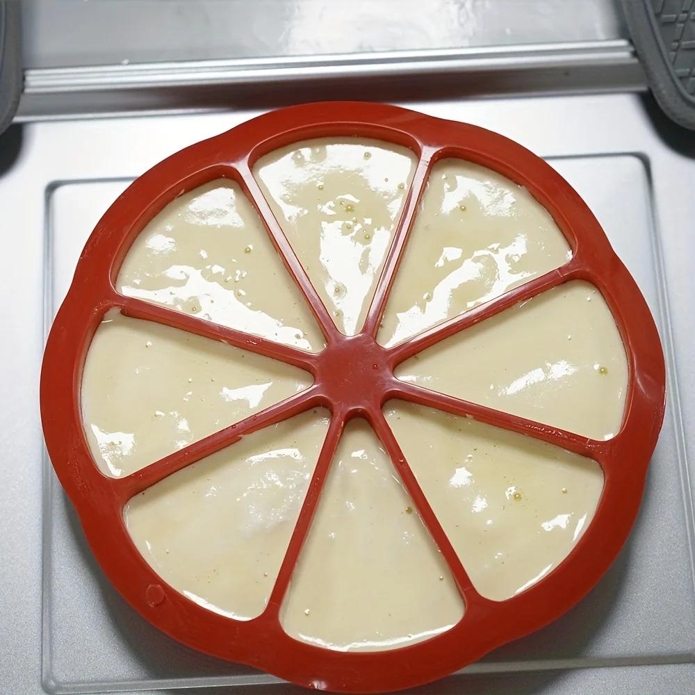 1 pièce Set de Moules à Gâteau Triangulaires en Silicone - Convient pour Plats de Cuisson Antiadhésifs à 8 Cavités pour Brownies, Crêpes, Cupcakes, Etc