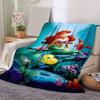 1PC Cartoon Mermaid Blanket, Seasonal Universal Home Decoration Throw, Living Room, Travel, Camping, Car Blankets, Beach, Office Naps,Cute F