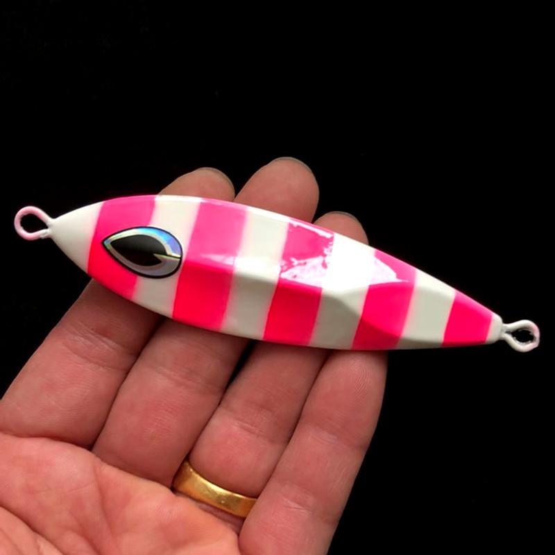 100g Night Glow Iron Plate Sea Fishing Lure for Ocean Trolling & Shore Casting