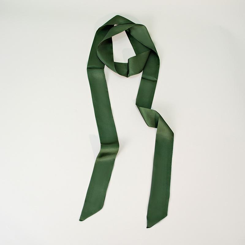 Elegante Sciarpa in Seta Raso 200cm: Accessorio Sottile, Lungo e Stretto da Donna per Capelli, Collo, Borsa o Cintura