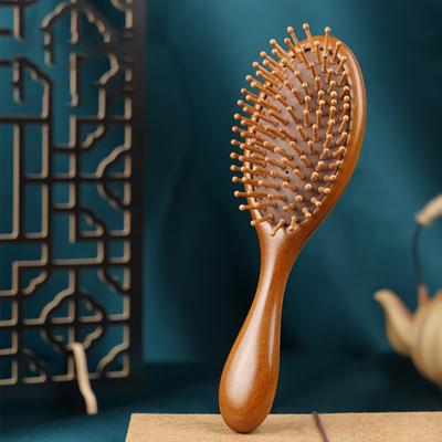 Golden Silk Green Sandalwood Airbag Comb Air Cushion Comb Anti Static Massage Wood Comb Curly Hair Comb Brush Hair Curly Hair