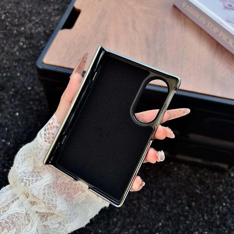 Etui z błyszczącym gradientem i pozłacaną ramką dla Samsung Z Fold 8 Ultra Fold8 szeroki Galaxy Z Fold 7 Magnetyczny zawias Ochronna osłona