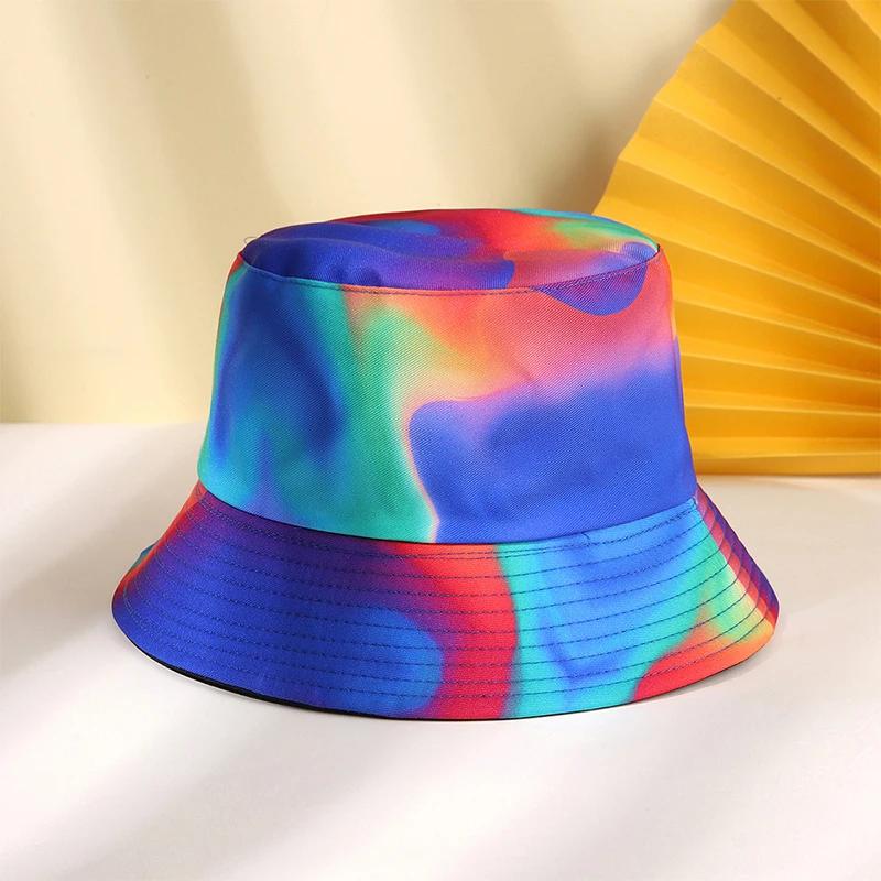 Fashion Cotton Street Graffiti Unisex Bucket Hat Outdoor Women 3D Printing Fisherman Caps Hip Hop For Men Sunscreen Panama Cap