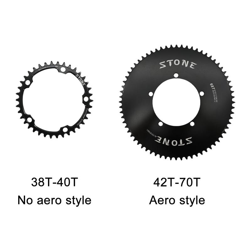 Stone Chainring 130 BCD for Shimano 5700 6700 Round 442T 48 50 58T 62T 66T 70T Road Bike ChainWheel 130bcd for Sram Red 12 Speed