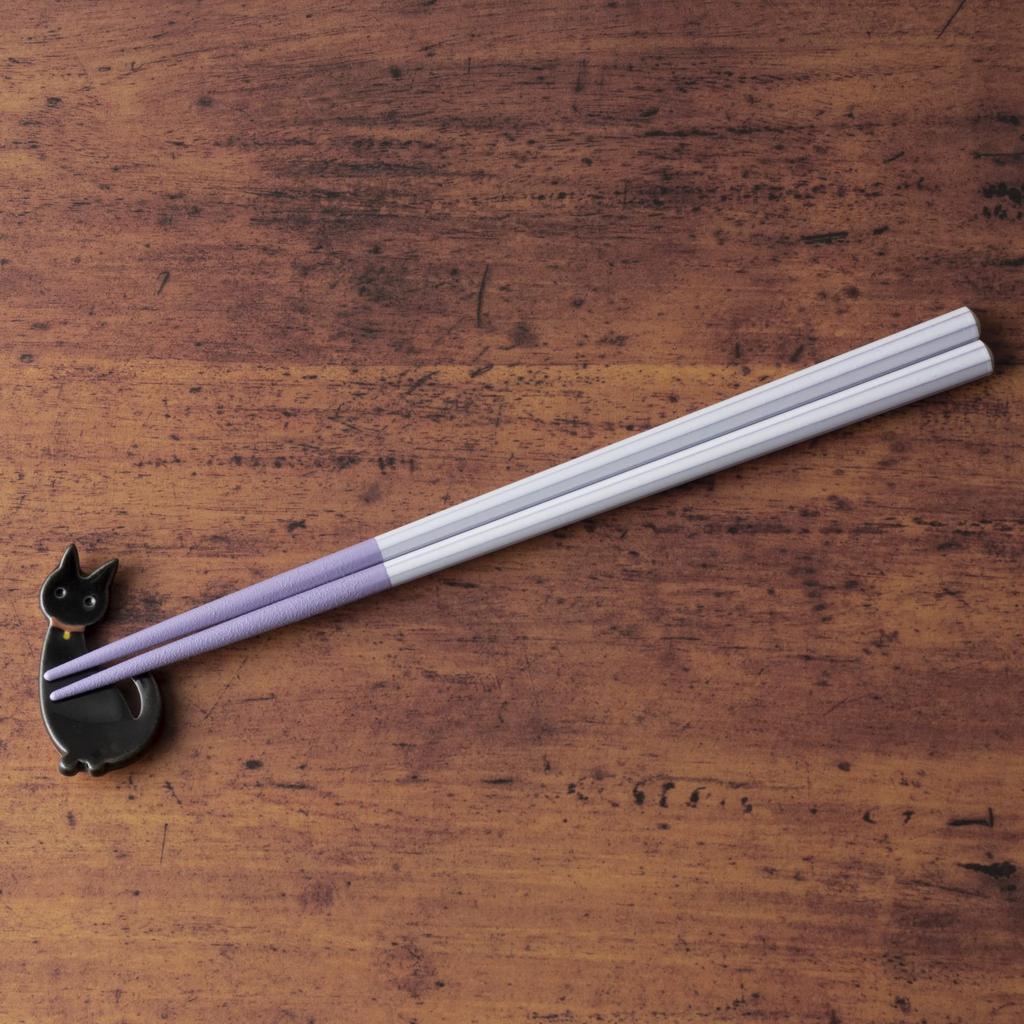 Tatara Chopstick Mino Tatara 030553 Rest, Cat, Black, Ware, Ceramic, Handmade, Hand-Formed, Style,