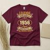 Μπλουζάκι 70ων Γενεθλίων Γεννημένος το 1956 70 Ετών Δώρα Θρύλοι Ωριμάζουν Τέλεια T-shirt