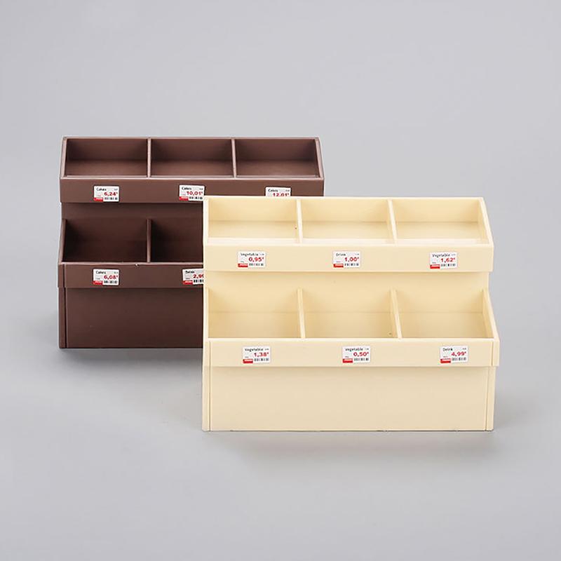 1/12 בית בובות סימולציה מד תצוגה לפירות וירקות בית בובות מיניאטורי מד סופרמרקט אביזרי עיצוב לבית בובות