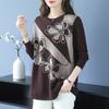 Autumn Winter Fashionable Mother's Clothing Mid-length Plus Size Sweater Skirt Knitted Bottoming Shirt