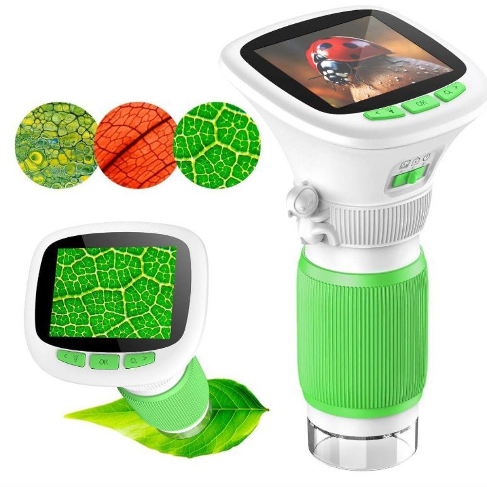 200X 1000X Magnification Handheld Digital Microscope Rotating Focus Science Microscope  Children