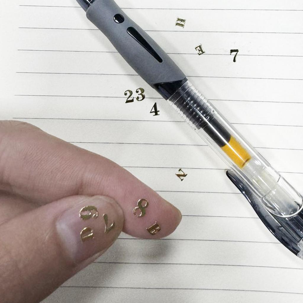 6 Sheets Letter Resin Stickers 3D a to Z Mini Alphabet Sticker Metallic Sparkle Alloy Uppercase for Resin Nail Scrapbooking 3mm