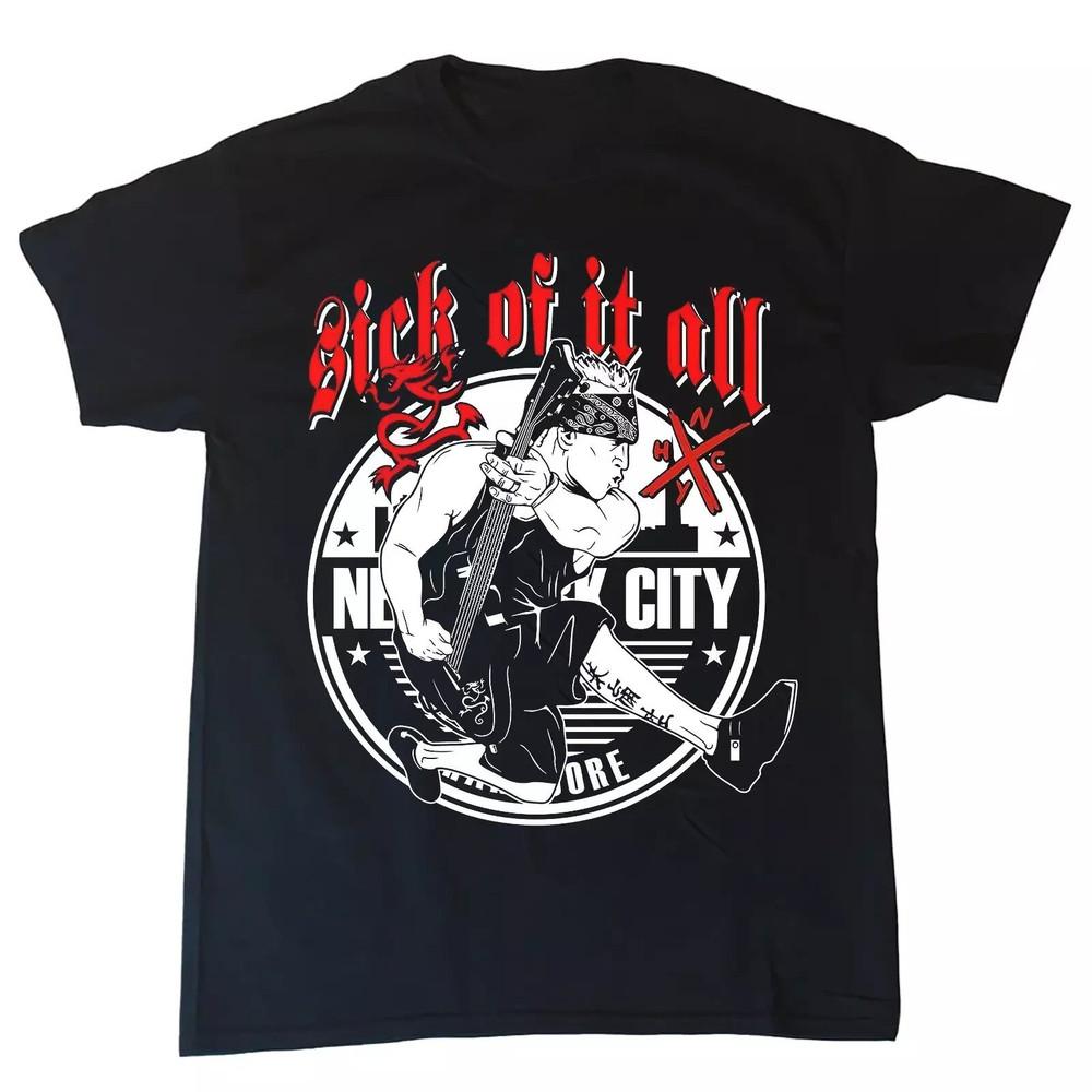 

New Sick of It All Band T Shirt Short Sleeve Full Size S to 5XL SEG_332 Unisex T-Shirt XXL