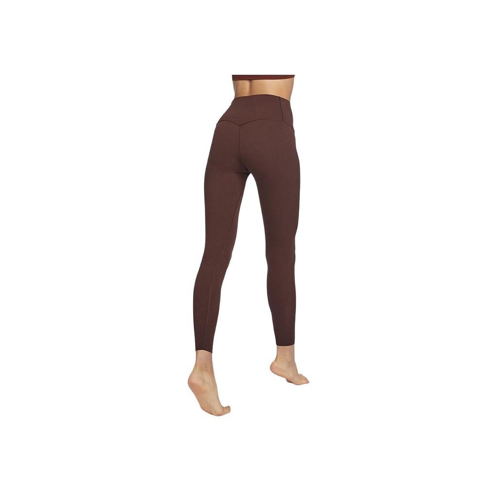 Nike Zenvy High-Waisted Solid Color Quick-Dry Sports Leggings Women Bottoms Brown DQ6014-227