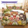 Cardcaptor Sakura Pattern Bedding Quilt Set Quilt Cover Pillowcase Home Decoration Birthday Gift (1 * duvet cover + 2 * pillowcase, without core)