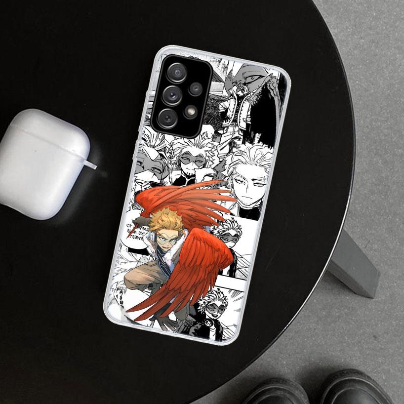 Hawks MHA My Hero A-Academy Phone Case Cover for Samsung Galaxy A12 A22 A32 A52 A72 A02S A51 A50S A31 A20S A10S Note 20 Ultra 10