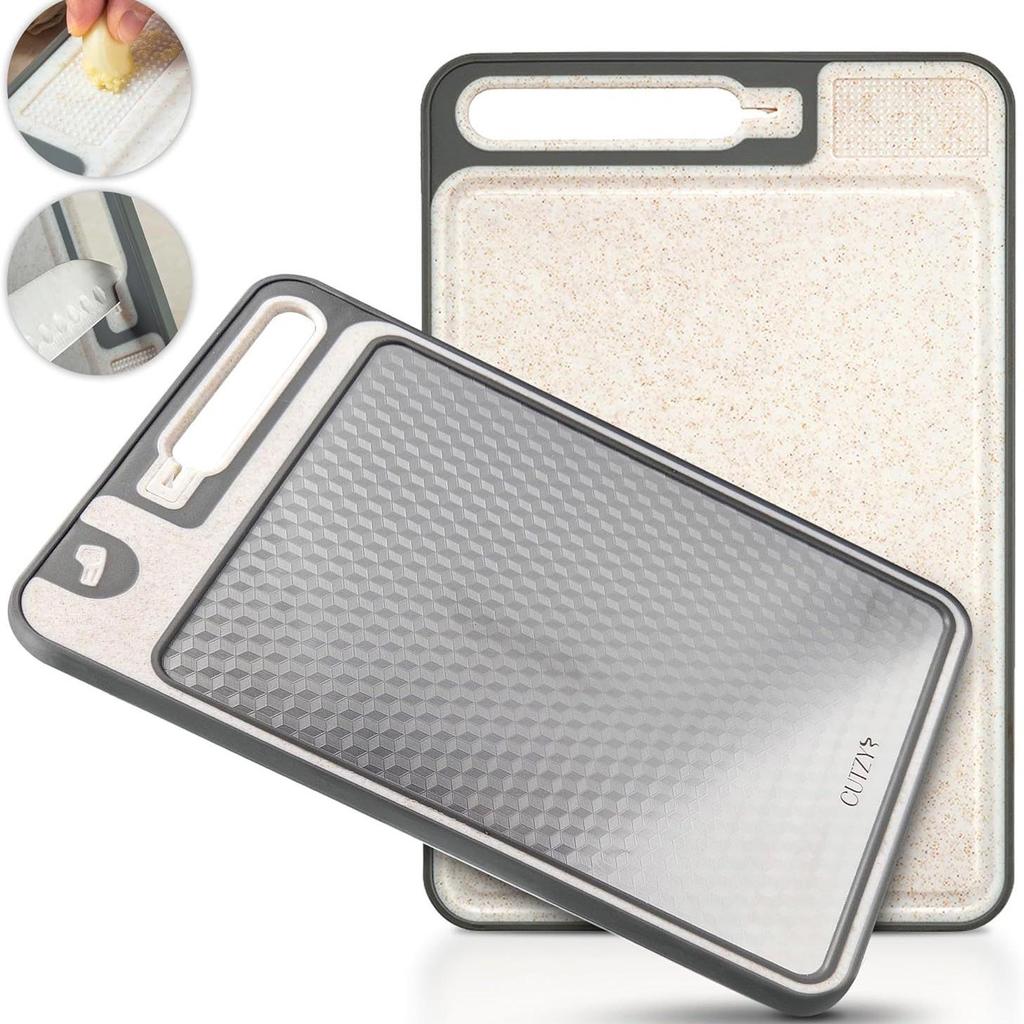 Multifunctional German 304 Stainless Steel Cutting Board for Chopping & Defrosting Vegetables and Fruits