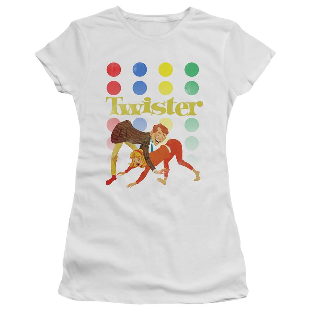 Twister Juniors T-Shirt Old School White Tee Unisex T-Shirt S