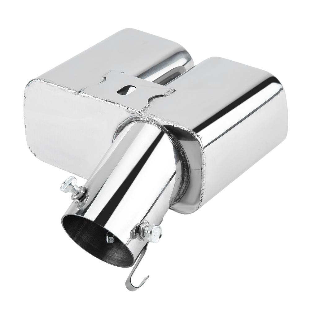 Stainless Steel Car Dual Outlet Exhaust Pipe Muffler Tip Rear Tail Throat for Toyota Alphard