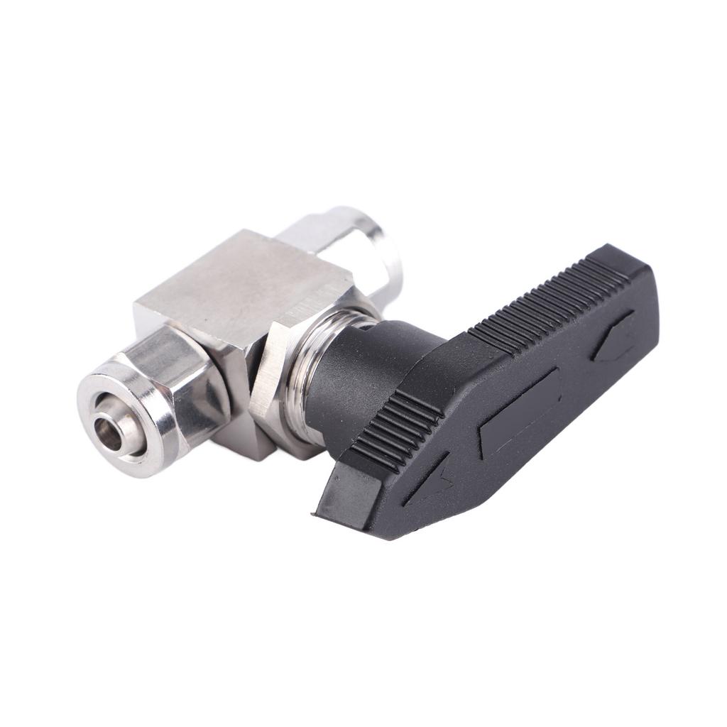 Straight In Ball Valve 304 Stainless Steel Quick Twisting Ball Valve for Water Air Pipe(8 X 6mm )